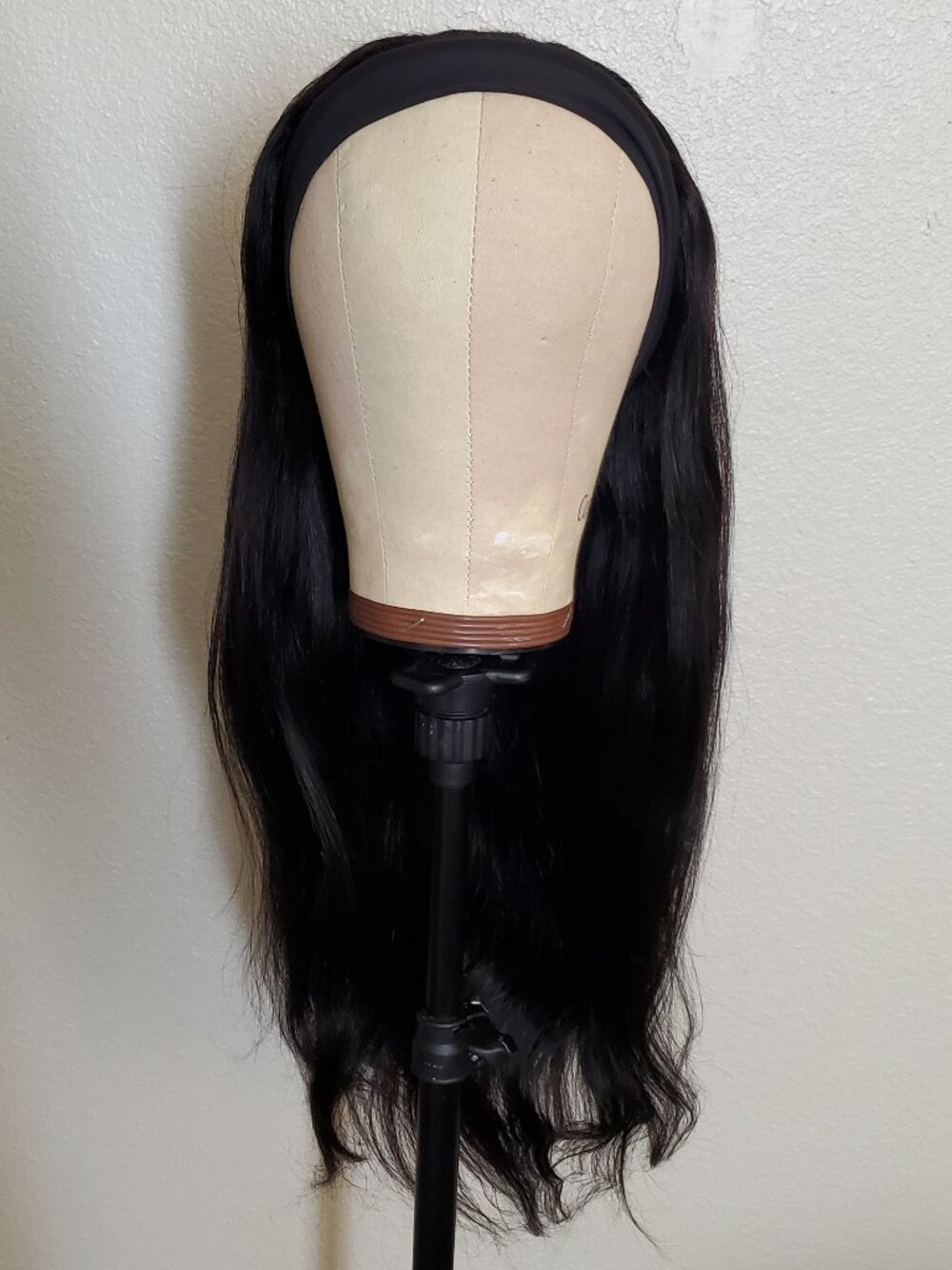 Brand New Virgin Human Hair Straight Headband Wig